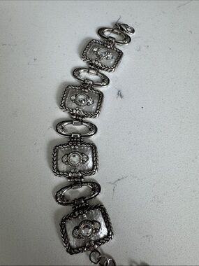Brighton Silver-Tone Crystal Link Bracelet - Women's Fashion Jewelry